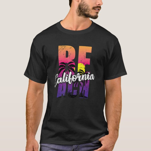 California Beach USA America State T-Shirt (Vorderseite)