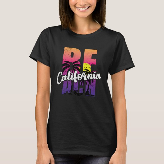 California Beach USA America State T-Shirt (Vorderseite)