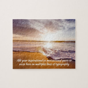 California Beach Waves Seascape DIY Inspiration Puzzle