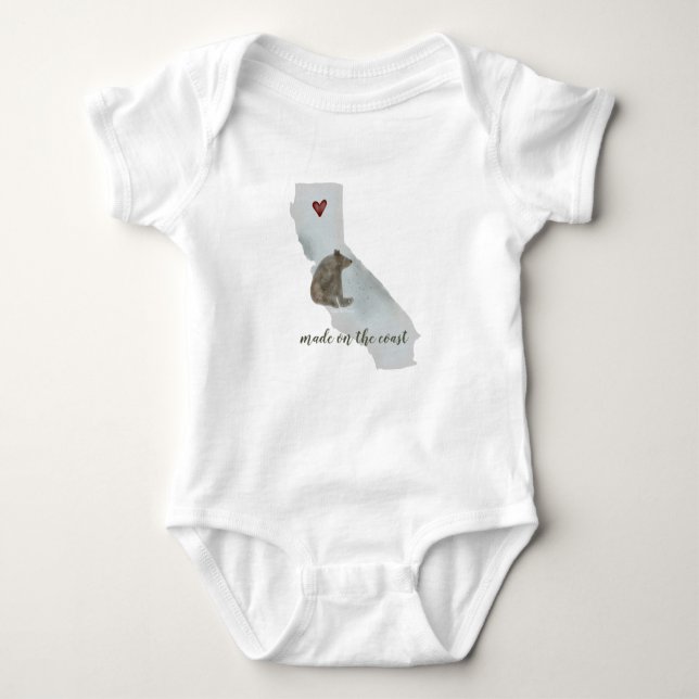 California Bear | Baby Bodysuit Baby Strampler (Vorderseite)