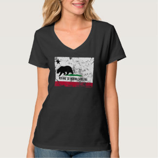 California Bear Moving To North Carolina Walking T-Shirt