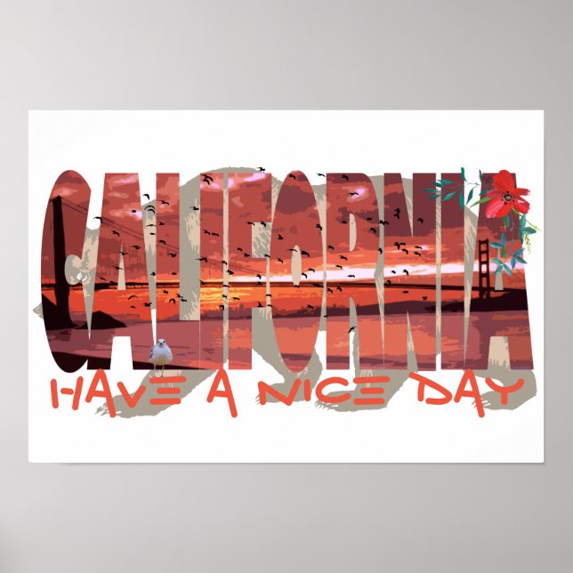 California Bear Poster (Vorne)