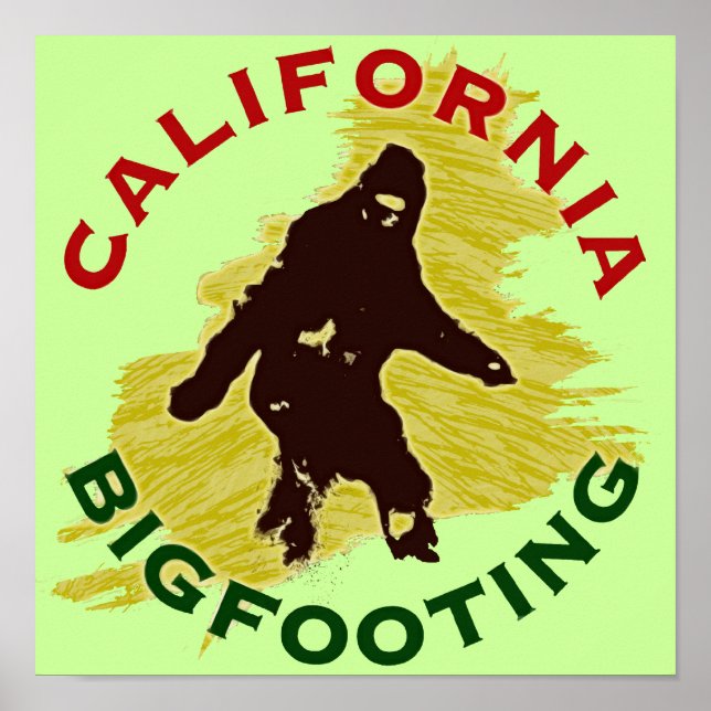 California Bigfooting Poster (Vorne)