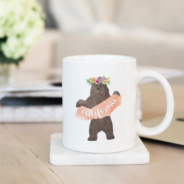 California Boho Bear Kaffeetasse (Von Creator hochgeladen)