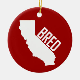 California Bred Keramik Ornament