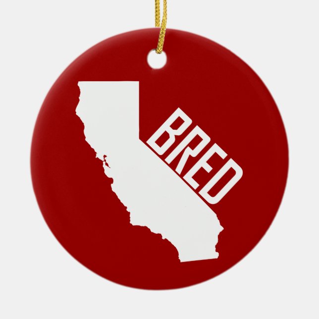 California Bred Keramik Ornament (Vorne)