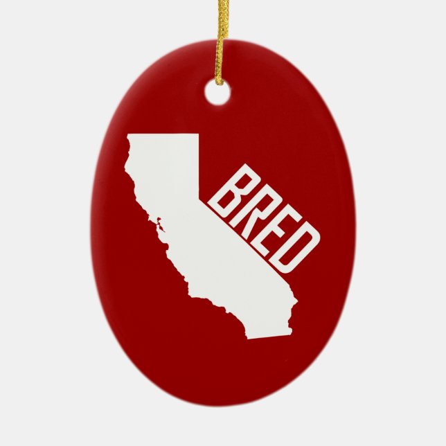 California Bred Keramikornament (Vorne)