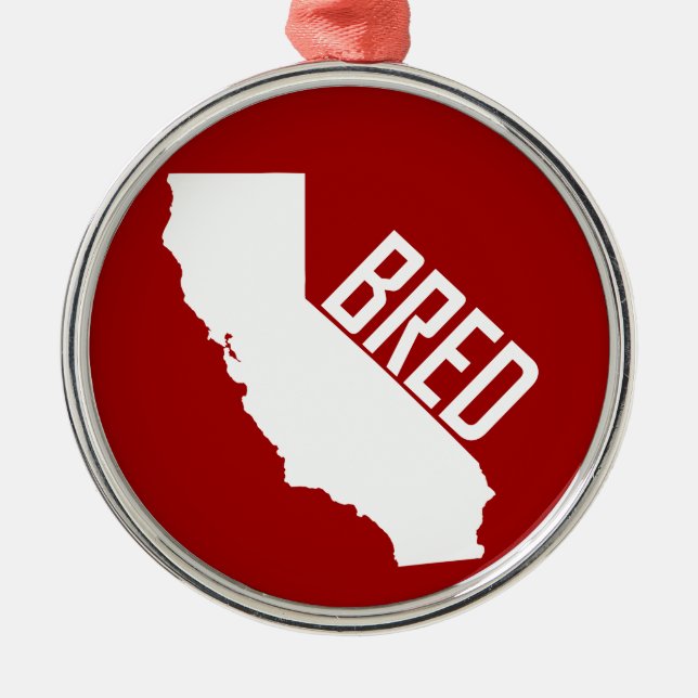 California Bred Ornament Aus Metall (Vorne)