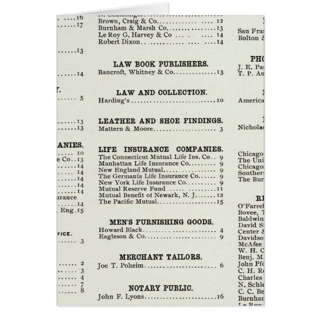 California Business Index Page (Vorne)