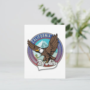 California By Air Reisepatch Feiertagspostkarte
