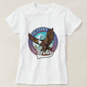 California By Air travel patch T-Shirt