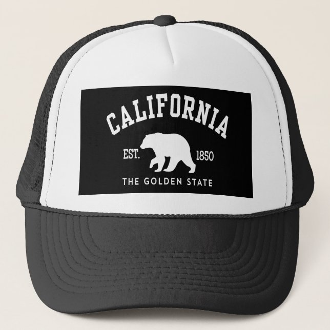 California CA Bear Truckerkappe (Vorderseite)