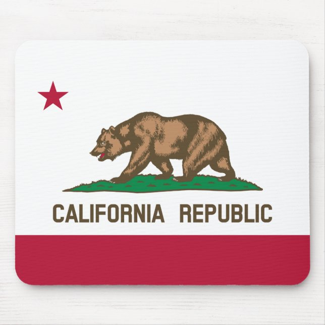 California Cali Republic Bear Flag, US-Staaten Mou Mousepad (Vorne)