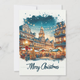 California Christmas Spektakel: Landschaftlicher U Feiertagskarte