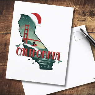 California Christmas Staat Karte Beschreibung
