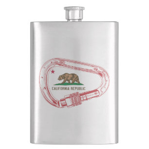 California Climbing Carabiner Flachmann