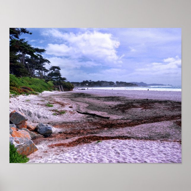 California Coast at Carmel Beach Poster (Vorne)