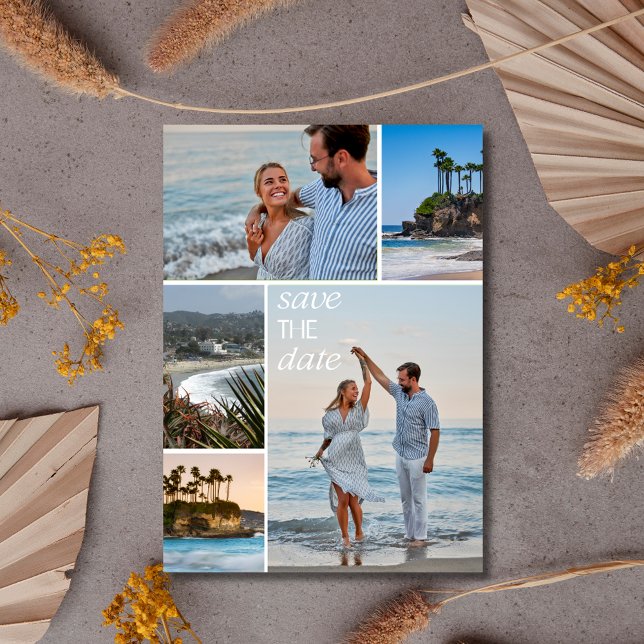 California Coast Beach Hochzeit Save the Date (California Coast Beach Wedding Save the Date)