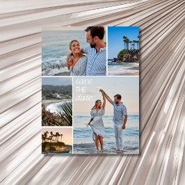 California Coast Beach Hochzeit Save the Date Ankündigungspostkarte