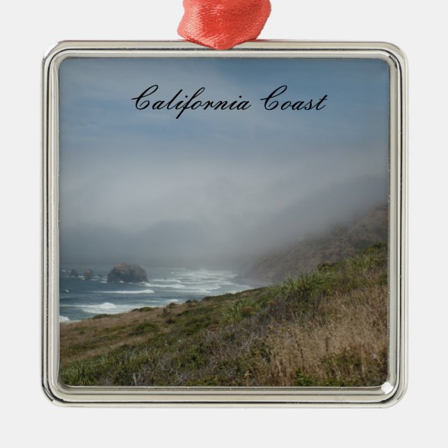 California Coast Christmas Ornament Highway One Aus Metall (Vorne)