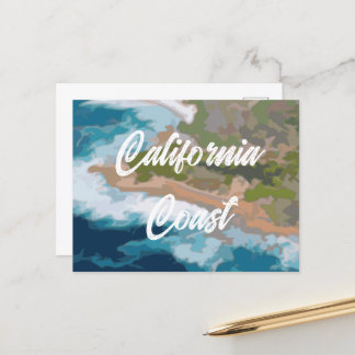 California Coast Painting Postkarte