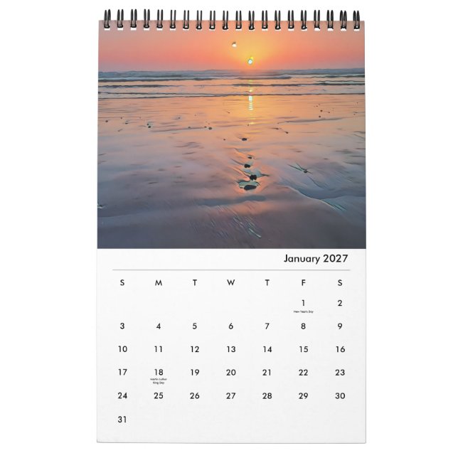 California Coastal Calendar 2026 Kalender (Jan 2027)