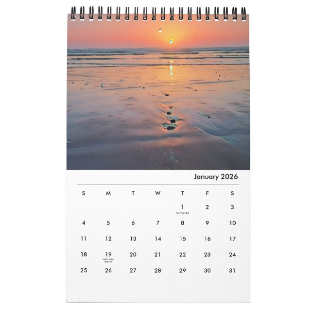 California Coastal Calendar 2026 Kalender (Jan 2026)
