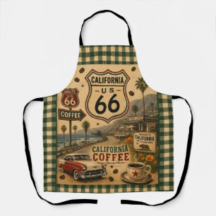 California Coastal Coffee Kitchen Route 66 Schürze