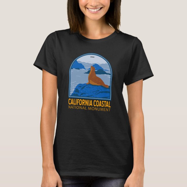 California Coastal National Monument Harbor Siegel T-Shirt (Vorderseite)