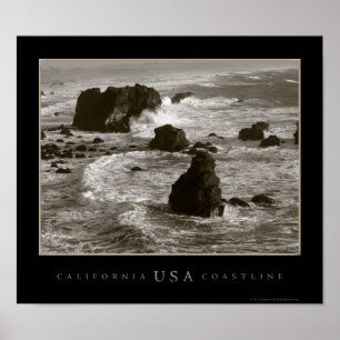 California Coastline Fotografie Poster