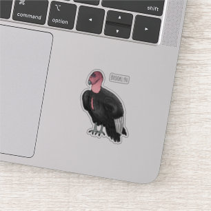 California condor bird Cartoon Aufkleber