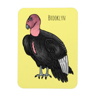 California condor bird Cartoon Magnet