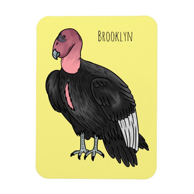 California condor bird Cartoon Magnet (Vertikal)