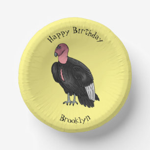 California condor bird Cartoon Pappteller