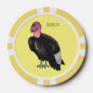 California condor bird Cartoon Pokerchips