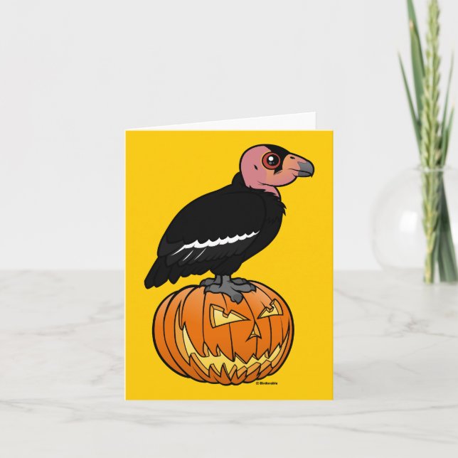 California Condor Halloween Karte (Vorderseite)