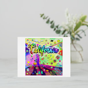 California Cool Energy Postcard Folien Feiertagspostkarte