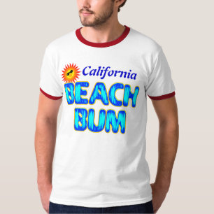 California Custom Beach Bum Funny Shirt