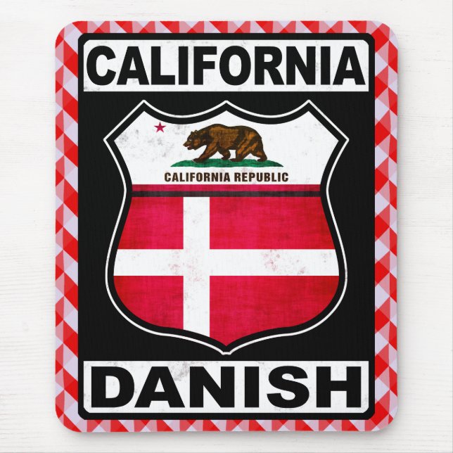 California Danish American Mousemat Mousepad (Vorne)