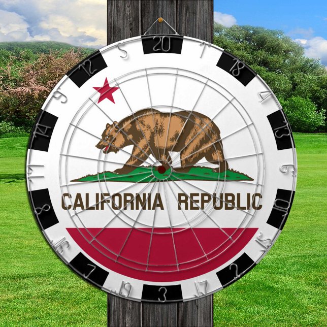 California Dartboard USA & Californien Flag /game Dartscheibe (Von Creator hochgeladen)