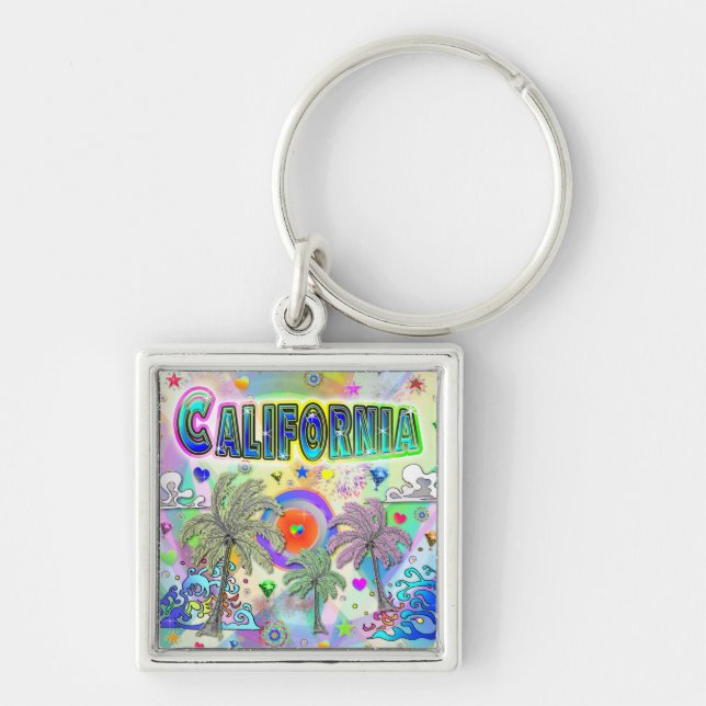 California Deep Dream Schlüsselanhänger (Vorne)