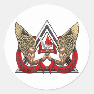 California Department of Corrections CRT Runder Aufkleber