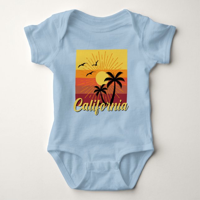 California Design - Baby Jersey Bodysuit Baby Strampler (Vorderseite)