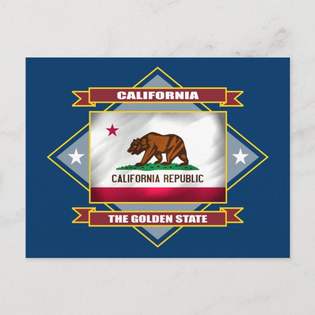 California Diamond Postkarte (Vorderseite)