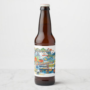 California Dream Bierflaschenetikett