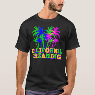 California Dream Multi Color Souvenir T-Shirt
