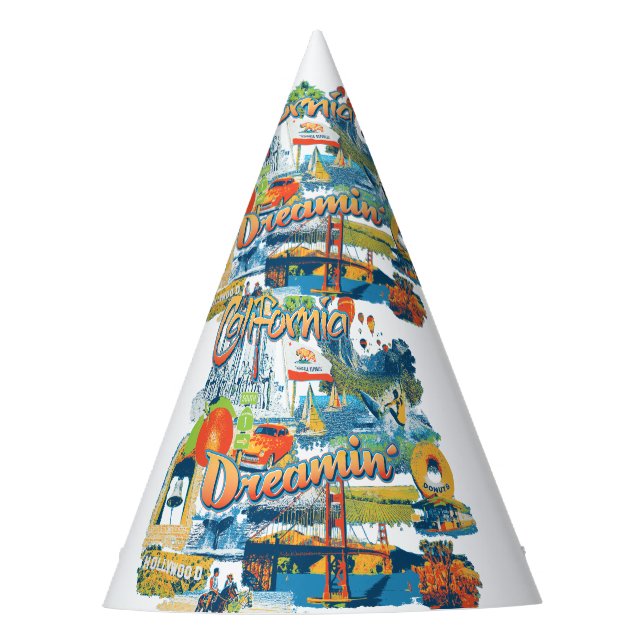 California Dream Partyhütchen (Vorderseite)