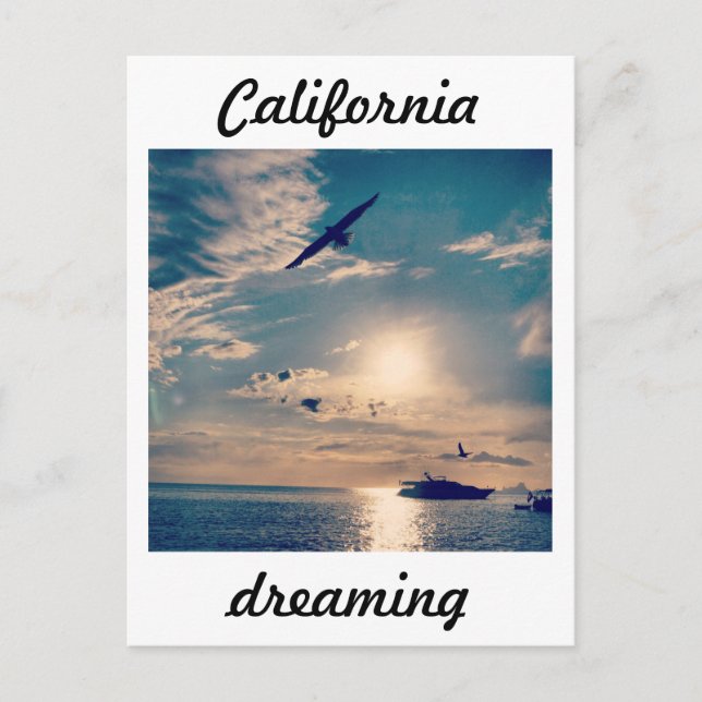 California Dream Postcard Postkarte (Vorderseite)