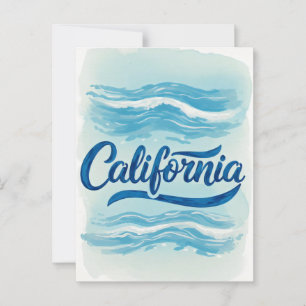 California Dream Postcard - Vintage Reisen Postkarte
