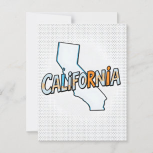 California Dream Postcard - Vintage Reisen Postkarte